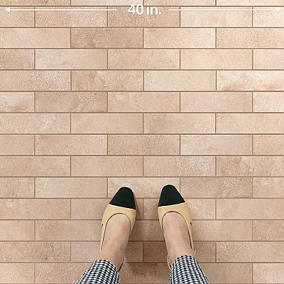 Aspdin Brick Cotto 2-3/8" x 9-3/4" Porcelain Floor and Wall Tile - 34 Tiles Per Case - 5.78 Square Feet