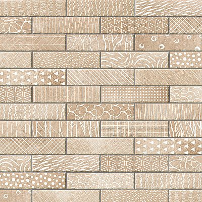 Aspdin Brick Essence Cotto 2-3/8" x 9-3/4" Porcelain Floor and Wall Tile - 34 Tiles Per Case - 5.78 Square Feet