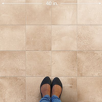 Aspdin Cotto 9-3/4" x 9-3/4" Porcelain Floor and Wall Tile - 16 Tiles Per Case - 10.88 Square Feet