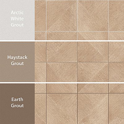 Aspdin Rigato Cotto 9-3/4" x 9-3/4" Porcelain Floor and Wall Tile - 16 Tiles Per Case - 10.88 Square Feet