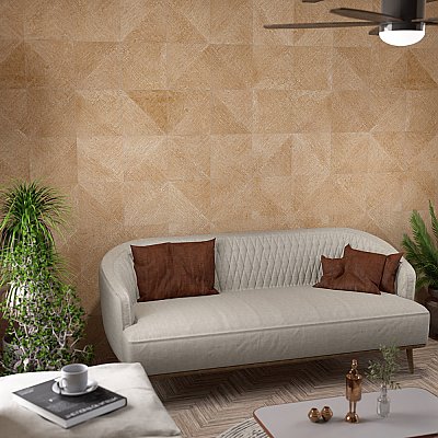 Aspdin Rigato Cotto 9-3/4" x 9-3/4" Porcelain Floor and Wall Tile - 16 Tiles Per Case - 10.88 Square Feet