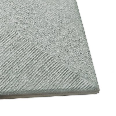 Aspdin Rigato Grey 9-3/4" x 9-3/4" Porcelain Floor and Wall Tile - 16 Tiles Per Case - 10.88 Square Feet