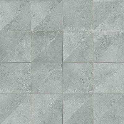 Aspdin Rigato Grey 9-3/4" x 9-3/4" Porcelain Floor and Wall Tile - 16 Tiles Per Case - 10.88 Square Feet