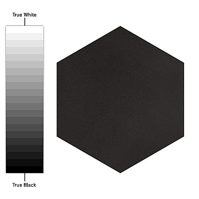 Textile Basic Hex Black 8-5/8" x 9-7/8" Porcelain Tile - Sold Per Case of 25 - 11.56 Square Feet