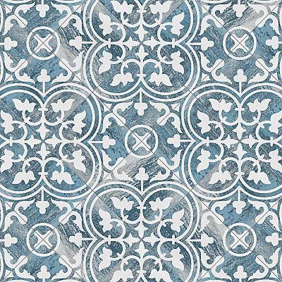 Cassis Arte Blue Day 9-3/4" x 9-3/4" Porcelain Tile - Per Case of 16 Tile - 10.88 Sq. Ft. Per Case