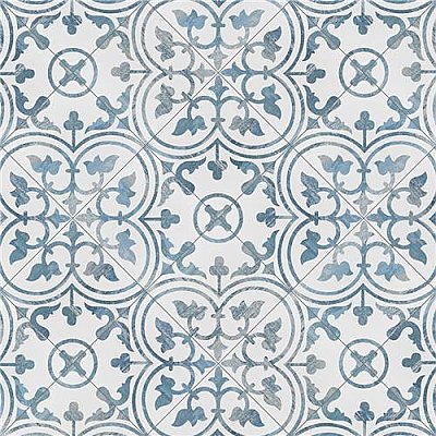 Cassis Arte Blue 9-3/4" x 9-3/4" Porcelain Tile - Per Case of 16 Tile - 10.88 Sq. Ft. Per Case