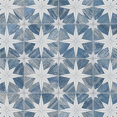 Cassis Stella Blue Day 9-3/4" x 9-3/4" Porcelain Tile - Per Case of 16 - 11.11 Square Feet