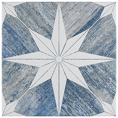 Cassis Stella Blue Day 9-3/4" x 9-3/4" Porcelain Tile - Per Case of 16 - 11.11 Square Feet