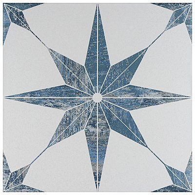 Cassis Stella Blue 9-3/4" x 9-3/4" Porcelain Tile - Per Case of 16 - 11.11 Square Feet