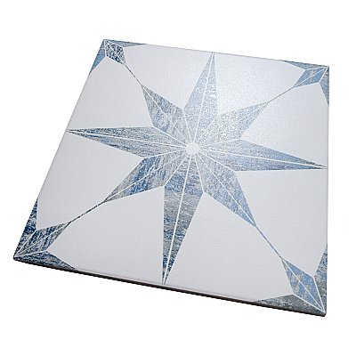Cassis Stella Blue 9-3/4" x 9-3/4" Porcelain Tile - Per Case of 16 - 11.11 Square Feet