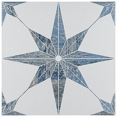 Cassis Stella Blue 9-3/4" x 9-3/4" Porcelain Tile - Per Case of 16 - 11.11 Square Feet