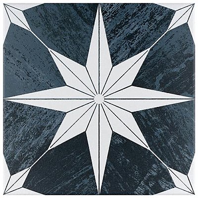 Cassis Stella Black Night 9-3/4" x 9-3/4" Porcelain Tile - Per Case of 16 - 11.11 Square Feet