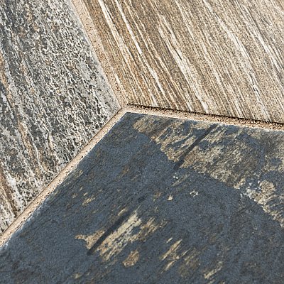 Gaugin Hex Catan Shadow 8-5/8" x 9-7/8" Porcelain Floor & Wall Tile - 25 Tiles Per Case - 11.5 Sq. Ft.
