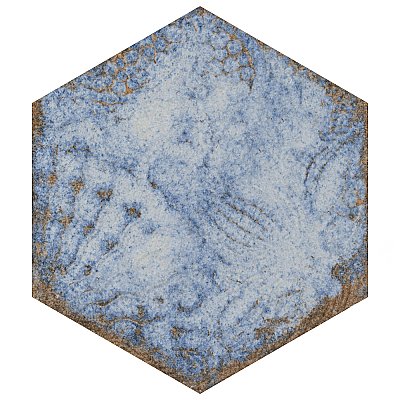 Gaudi React Hex Marina 8-5/8" x 9-7/8" Porcelain Tile - Per Case of 25 Tile - 11.41 Sq. Ft. Per Case