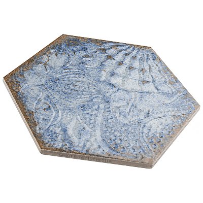 Gaudi React Hex Marina 8-5/8" x 9-7/8" Porcelain Tile - Per Case of 25 Tile - 11.41 Sq. Ft. Per Case