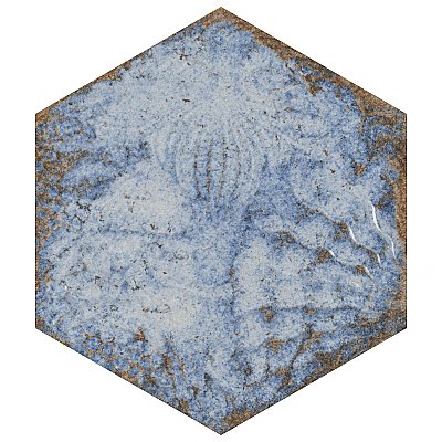 Gaudi React Hex Marina 8-5/8" x 9-7/8" Porcelain Tile - Per Case of 25 Tile - 11.41 Sq. Ft. Per Case