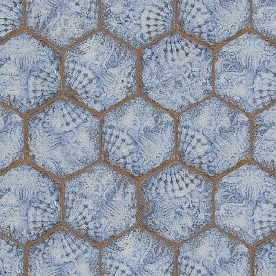 Gaudi React Hex Marina 8-5/8" x 9-7/8" Porcelain Tile - Per Case of 25 Tile - 11.41 Sq. Ft. Per Case
