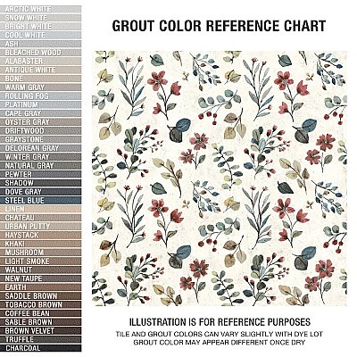 Garden Whisper 9-3/4" x 9-3/4" Porcelain Floor & Wall Tile - 16 Tiles Per Case - 10.88 Square Feet