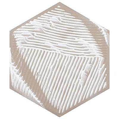 Gaudi White Hex Ducados 8-5/8" x 9-7/8" Porcelain Tile - Per Case of 25 Tile - 11.41 Sq. Ft. Per Case