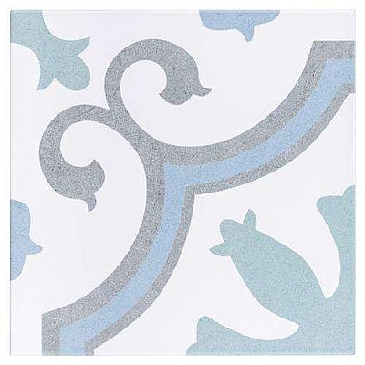 Lacour Aqua Porcelain Tile - 9-3/4" x 9-3/4" - Sold Per Case of 16 - 10.88 Sq Ft Per Case