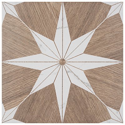Llama Stella Loire Verso Noce 9-3/4" x 9-3/4" Porcelain Floor & Wall Tile - Per Case of 16 - 10.88 Sq. Ft.