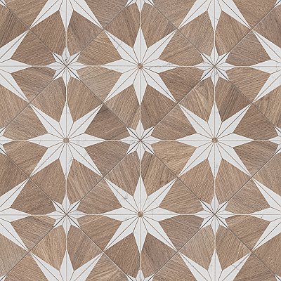 Llama Stella Loire Verso Noce 9-3/4" x 9-3/4" Porcelain Floor & Wall Tile - Per Case of 16 - 10.88 Sq. Ft.