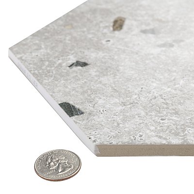 Sonar Hex Silver 8-5/8" x 9-7/8" Porcelain Floor & Wall Tile - 25 Tiles Per Case - 11.5 Sq. Ft.