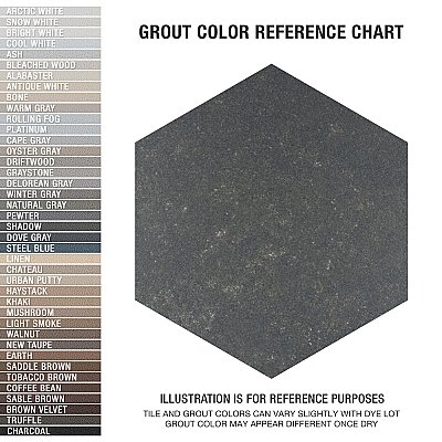 Traffic Hex Dark 8-5/8" x 9-7/8" Porcelain Floor & Wall Tile - 25 Tiles Per Case - 11.5 Sq. Ft.