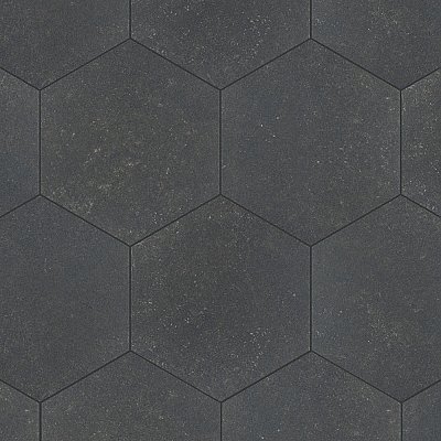 Traffic Hex Dark 8-5/8" x 9-7/8" Porcelain Floor & Wall Tile - 25 Tiles Per Case - 11.5 Sq. Ft.