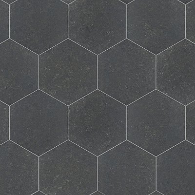 Traffic Hex Dark 8-5/8" x 9-7/8" Porcelain Floor & Wall Tile - 25 Tiles Per Case - 11.5 Sq. Ft.