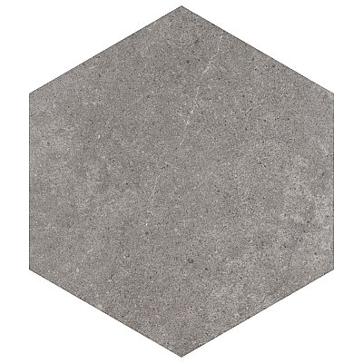 Traffic Hex Grey 8-5/8" x 9-7/8" Porcelain Floor & Wall Tile - 25 Tiles Per Case - 11.5 Sq. Ft.