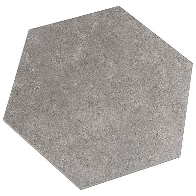 Traffic Hex Grey 8-5/8" x 9-7/8" Porcelain Floor & Wall Tile - 25 Tiles Per Case - 11.5 Sq. Ft.
