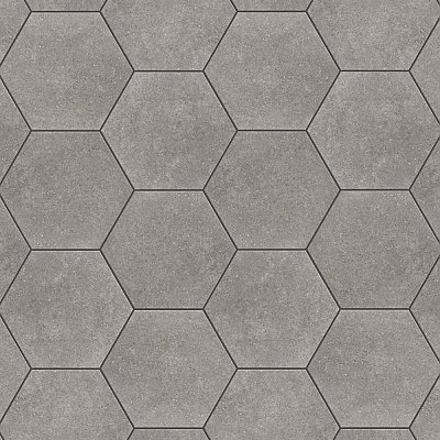 Traffic Hex Grey 8-5/8" x 9-7/8" Porcelain Floor & Wall Tile - 25 Tiles Per Case - 11.5 Sq. Ft.
