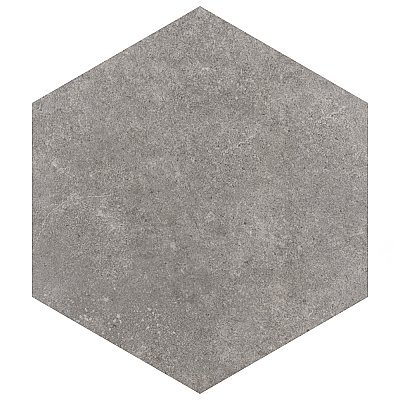 Traffic Hex Grey 8-5/8" x 9-7/8" Porcelain Floor & Wall Tile - 25 Tiles Per Case - 11.5 Sq. Ft.