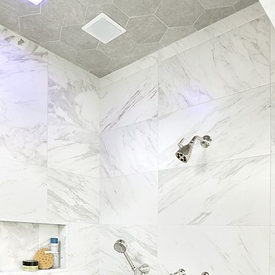 Traffic Hex Silver 8-5/8" x 9-7/8" Porcelain Floor & Wall Tile - 25 Tiles Per Case - 11.5 Sq. Ft.