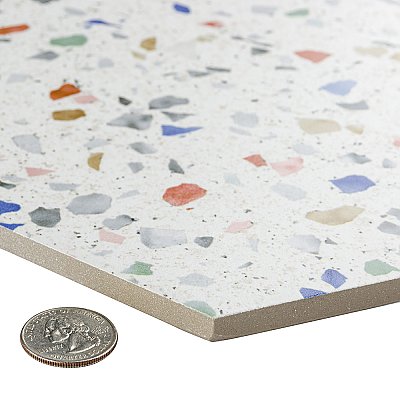 Venice Hex Colors Light 8-5/8"x9-7/8" Porcelain Floor and Wall Tile - Per Case of 25 - 11.56 Sq. Ft