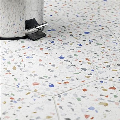 Venice Hex Colors Light 8-5/8"x9-7/8" Porcelain Floor and Wall Tile - Per Case of 25 - 11.56 Sq. Ft