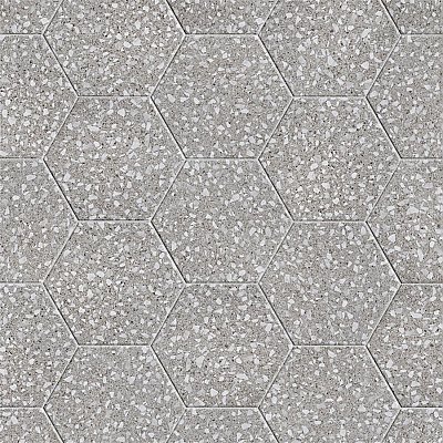 Venice Hex XT Silver 8-5/8"x9-7/8" Porcelain Floor and Wall Tile - Per Case of 25 - 11.56 Sq. Ft