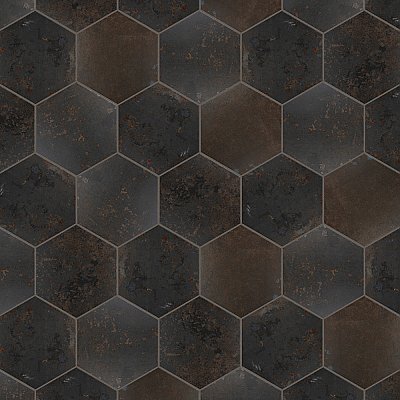 Polaris Hex Mix 8-5/8" x 9-7/8" Porcelain Floor & Wall Tile - 25 Tiles Per Case - 11.5 Sq. Ft.