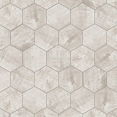 Sawnwood Hex Grey 8-5/8" x 9-7/8" Porcelain Floor & Wall Tile - 25 Tiles Per Case - 11.5 Sq. Ft.