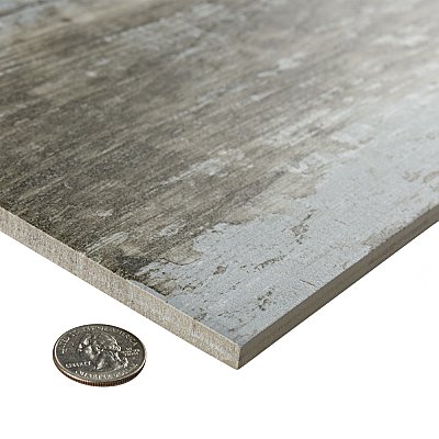 Suomi Grey 8-1/2" x 35-1/2" Porcelain Floor and Wall Tile - 6 Tiles Per Case - 12.78 Sq. Ft.