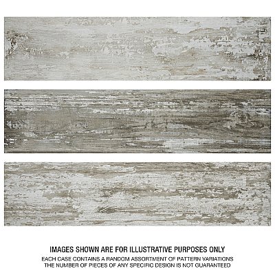 Suomi Grey 8-1/2" x 35-1/2" Porcelain Floor and Wall Tile - 6 Tiles Per Case - 12.78 Sq. Ft.