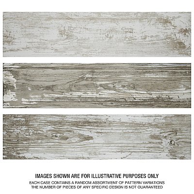 Suomi Grey 8-1/2" x 35-1/2" Porcelain Floor and Wall Tile - 6 Tiles Per Case - 12.78 Sq. Ft.