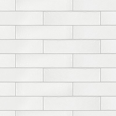 Brooklin Brick White 2-3/8" x 9-3/4" Porcelain Floor & Wall Tile - 34 Tiles Per Case - 5.78 Sq. Ft.