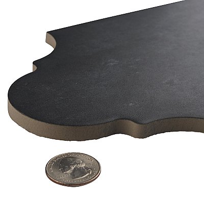 Alhama Provenzal Black 6-1/4" x 12-3/4" Porcelain Floor & Wall Tile - Sold Per Case of 20 - 8.8 Sq. Ft.