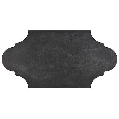 Alhama Provenzal Black 6-1/4" x 12-3/4" Porcelain Floor & Wall Tile - Sold Per Case of 20 - 8.8 Sq. Ft.