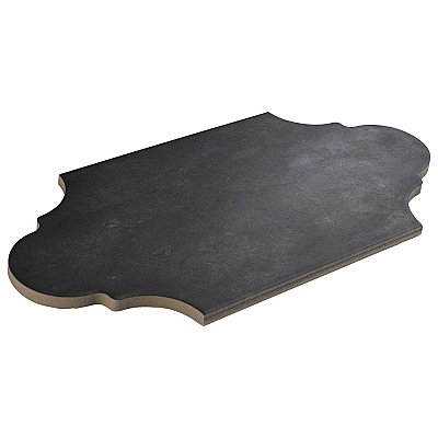 Alhama Provenzal Black 6-1/4" x 12-3/4" Porcelain Floor & Wall Tile - Sold Per Case of 20 - 8.8 Sq. Ft.
