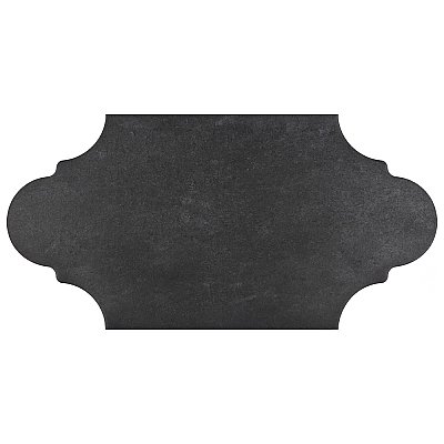 Alhama Provenzal Black 6-1/4" x 12-3/4" Porcelain Floor & Wall Tile - Sold Per Case of 20 - 8.8 Sq. Ft.