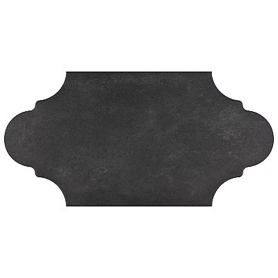 Alhama Provenzal Black 6-1/4" x 12-3/4" Porcelain Floor & Wall Tile - Sold Per Case of 20 - 8.8 Sq. Ft.