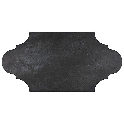 Alhama Provenzal Black 6-1/4" x 12-3/4" Porcelain Floor & Wall Tile - Sold Per Case of 20 - 8.8 Sq. Ft.